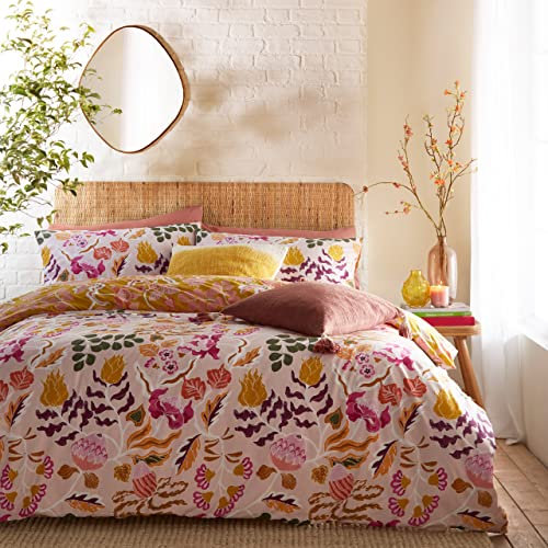 furn. Protea Duvet Cover Set - Single - Pink