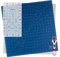 The Quilted Bear 18 x 18 Self-Healing Rotating Cutting Mat with 6.5 x 12 Non-Slip Quilting & Sewing Ruler & 45mm Ergonomic Soft Grip Rotary Cutter - Blue