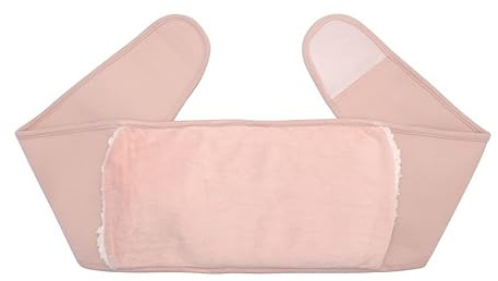 Plain Fleece Hot Water Bottle Body Wrap Belt (Pink)