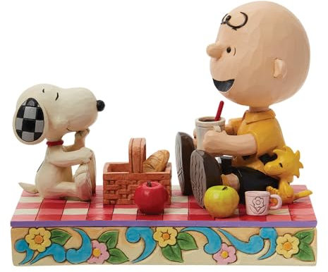 Peanuts by Jim Shore Snoopy, Woodstock and Charlie Brown Picnic Figurine