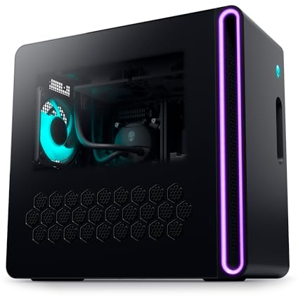 Alienware Aurora R16 RPL Gaming-Computer, Prozessor Intel Core i7-14700KF, 32 GB RAM, 1 TB SSD, Grafik NVIDIA GeForce RTX 4070 12 GB GDDR6X, Windows 11 Home, Basalt Black
