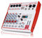 Yamnweo MW-6 6 Channel Professional DJ Audio Mixer, Portable Controller Mixer with DSP 99 Preset Effects for Live Streaming, Podcasting, Home Party (Red White)