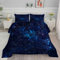 Bettdecke 240x220 cm, Blauer Sternenhimmel Bettdecke 220x240 4 Jahreszeiten, Astronomie-Hobby Steppdecke Waschbar Bettdecken, Vierjahreszeiten Schlafdecke Ganzjahresdecke mit 2 Kissenbezug 80x80cm