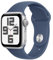 Apple Watch SE de 2.ª generación GPS Smartwatch con Caja de Aluminio en Plata de 40 mm y Correa Deportiva Azul Denim - Talla M/L. Monitores de entreno y sueño y Resistencia al Agua