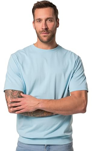 JP 1880 Herren T-Shirt, Bauchfit, Basic, Halbarm T-Shirt