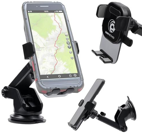 Generico - Supporto Smartphone, Porta Cellulare Auto, Ventosa Potente, 360 Gradi, Vasta Compatibilità, Nero