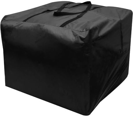Garden Cushion Storage Bag Furniture Seat Outdoor Cushions Covers with Zipper & Handles 210D Heavy Duty Waterproof Square Carrying Bag Transport Bag for Patio Furniture Chair Couch Pillow 81x81x61cm