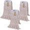 20L Industrial Mop and Bucket Set Commercial Kentucky Wringer Heavy Duty Cleaning For Schools Restaurants Shops Offices (3 x Kentucky Mops)