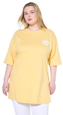 Studio Untold Damen große Größen Übergrößen Plus Size T-Shirt, Oversized, Cocktail zartes gelb 50+ 840616612-50+
