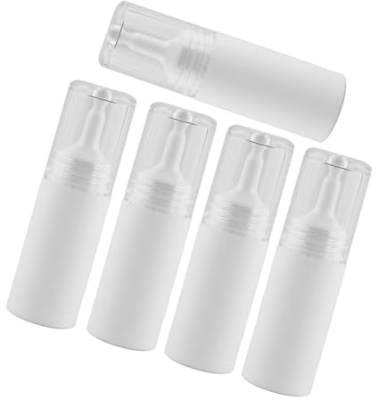 VALICLUD 5 Stück Kunststoff Tropfflaschen 10 Ml Dicht Verschließbar Wiederbefüllbar für Ätherische Öle Kosmetik Reisen