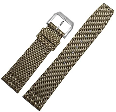 Für IWC Pilot Spitfire Timezone TopGun Armband Grün Schwarz Gürtel Armbanduhr Riemen 20mm 21mm 22mm Nylon Canvas Stoff Uhrenarmband