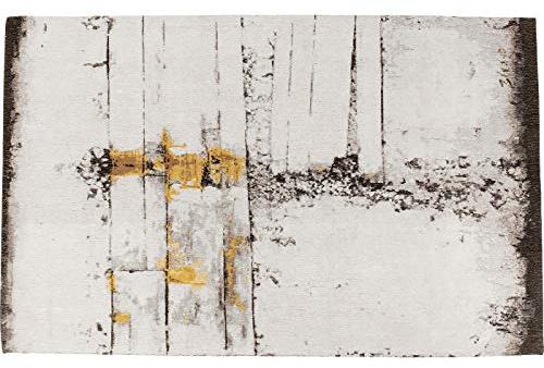 Kare Design Teppich Abstract Beige, großer Wohnzimmerteppich, gewebter Bodenteppich, Vorleger, Läufer, Beige (H/B/T) 1x170x240cm