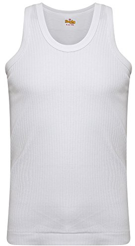 SOFTY® Mens Thermal Underwear Sleeveless White Charcoal Vest