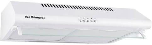 Orbegozo ST 07260 D BL - Campana extractora standard 60 cm, 2 motores de 60 W, 3 niveles de potencia, 2 filtros de aluminio desmontables, extracción 347,4 m3/h, iluminación LED