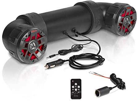 Boss Audio Systems UTV4BRGB Système Audio Tout Terrain amplifié Bluetooth avec éclairage LED RVB