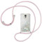 Ptny Handykette kompatibel mit Samsung Galaxy S5 Smartphone Necklace Hülle mit Band, Schnur mit Case zum umhängen Stylische Kordel Kette, Kristallklare Handyhülle zum Umhängen in Roségold
