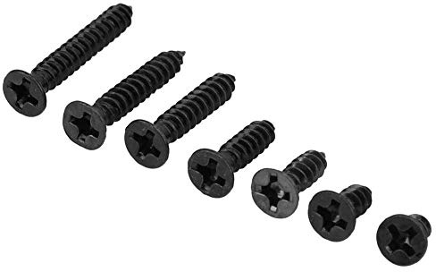 480Pcs Selbstschneidender Screw Set M3 Flathead Cross Screw for Home Improvement DIY Project (Carbon Steel Black)