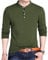 Men's Classics Men's Baseball T-Shirt Contrast Long Sleeves Sports Cotton Henley Comfort Tops Polos Shirts Green, L