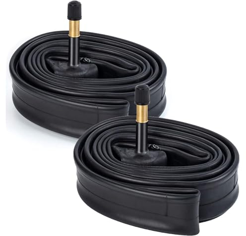 YunSCM 2er-Pack 37/45-622 Schlauch 28 Zoll 700CX35C/43C Schlauch 28x1.40 700x35c,28x1.50 700x38c,28x1.60 700x40c AV48mm Ventil Kompatibel Rennrad 700x35C 700x38C 700x40C 700x42C 700x43C Schlauch