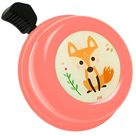 Liix Colour Bell Fuchs Fox Tier Zoo Design Fahrradklingel für Kinder und Erwachsene (Coral)
