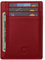 ALLEN & MATE Leather Card Holder Slim Wallet, RFID Blocking Minimalist Wallet Credit Card Holder, Holds Cards and Bank Notes