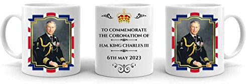 Forever Personal Designs Coronation of King Charles III Mug - 6th May 2023 (11oz) with Smashproof Box