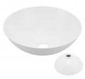 Lavabo Vasque, Yctze 327.6x129.1mm Lavabo Vasque Bol Rond Acrylique Moderne pour Caravanes Camping-cars Yachts Salle de Bain