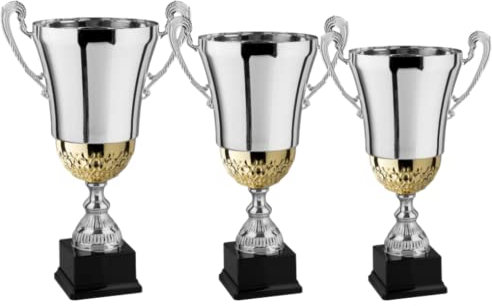 Hole Gadget Tris di Premiazioni Personalizzate Coppe e Trofei Sportivi con Targhetta Inclusa Premio per Tutti Gli Sport e Riconoscimento o Fantacalcio ed Eventi Sportivi (7.539)