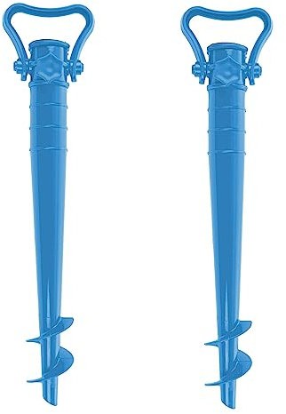 H HANSEL HOME Soporte para Sombrilla Playa Sujeta Sombrillas Base de Sombrilla Playa - Azul x 2