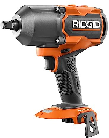 RIDGID 18V Brushless Cordless 4 Modes 1/2 High Torque Impact Wrench (Tool Only), Orange