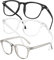 Xumann 3PCS Clear Blue Light Glasses Women, Anti-Blue Ray Computer Screens Glasses Men, No Degree Lens Fashion Bluelight Blocking Glasses