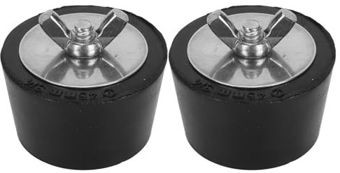 Bouchon D'hivernage de Piscine 2 Pièces en Caoutchouc et Acier Inoxydable, Empêche l'eau de Pénétrer dans Les Tuyaux, Polyvalent pour Les Tests de Pression, avec Utilisation (45mm)