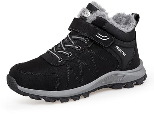 Moudn Winterschuhe Damen Warm Gefütterte Winterstiefel Wasserdicht Winter Schneestiefel Rutschfest Trekkingschuhe Outdoor