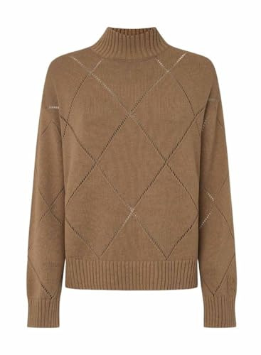 Pepe Jeans Damen Idris Perkins Strickwaren, Braun (Stowe Beige), M