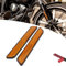 IUVWISN 1 paia di riflettori laterali per forcella della moto, adesivi riflettenti per Dyna Softail Slider Sportster XL FXD Cruisers, 2 pezzi