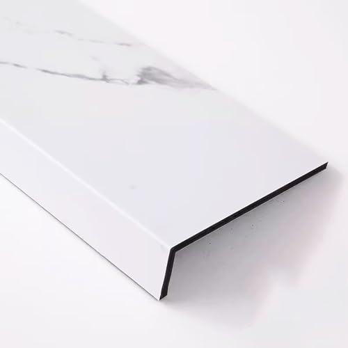 Fensterbank 10 cm, 15 cm, 20 cm, 25 cm breite Fensterbankplatte, weiß, Fensterbrett aus massivem Holzimitat, wasserfest, Fenstereinfassung für Zuhause/Büro/Schlafzimmer ( Color : W 10CM/3.9IN , Size :