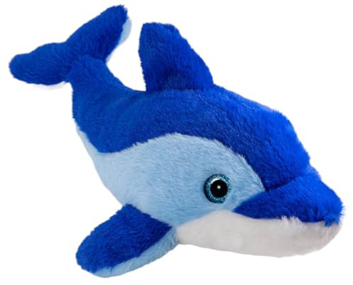 Carl Dick Delfin blau mit Glitzer-Augen, Plüschtier, Kuscheltier ca. 44cm 3580