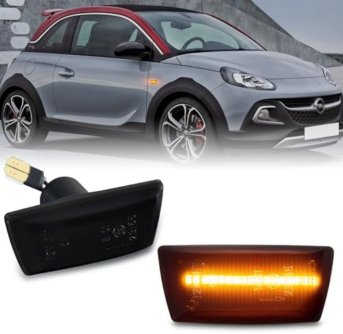 POPMOTORZ LED Blinker Seitenblinker mit Canbus Fehlerfrei für Opel Adam Astra H Corsa D Corsa E Insigina A Meriua B Zafira B, 2 Stücke