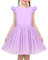 Sunny Fashion Vestito Bambina Viola Lustrino Cuore Principessa Compleanno Nozze Increspatura Tulle 6 Anni