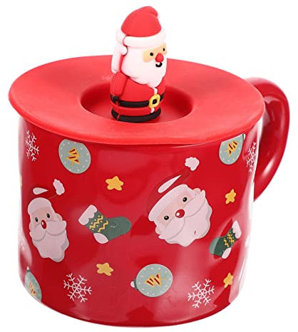 Cabilock 2 Piezas Taza de cerámica de Navidad coffee cup coffee mug taza de de la oficina taza de con tapa tazas de con tapas contenedor de agua para oficina taza de navidad