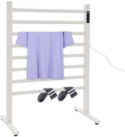 Porte-Serviettes chauffé, Chauffe-Serviettes, Porte-Serviettes électrique Affichage LED Intelligent Protection de la sécurité Support Stable Température constante 45-65℃