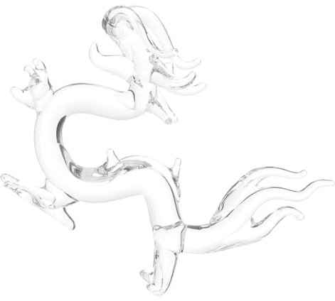 Alipis Estatua De Dragón Decoración De Escritorio Figura De Dragón De Cristal