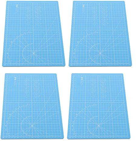 Lurrose 4piezas Alfombrillas De Pvc Tapetes De Corte Para Tablas De Cortar Rejilla Artístico Herramientas De Arte