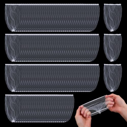 Einweg Sink Siebbeutel 400 Stück Sink Filter Tasche Elastische Sieb Tasche Küchenspüle Sieb Taschen Filterbeutel Kanalisation Filter Taschen für Küche Bad Waschbecken