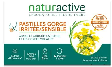 Naturactive VoxylTabs pastilles gorge irritée senssible 24 pastilles sans sucre