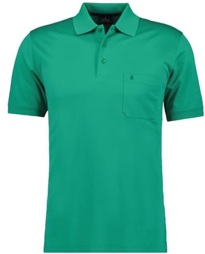 RAGMAN Herren Softknit-Polo mit Brusttasche Kurzarm, 540391, SMARAGD, L