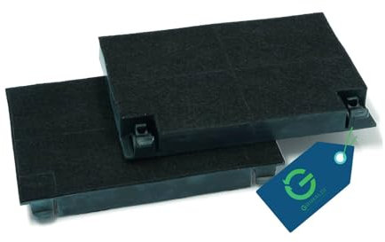 G GRIMALDI Coppia Filtri Carbone Attivo per Cappa Cucina compatibile con Faber Franke EFF70 112.0157.240, Compatibile con Modelli Astra, Brio, Conica e Altri