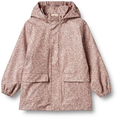 Wheat Regenjacke Ollo Jacke Mädchen GRS recycelt Wasserdicht Winddicht, Powder Flower Meadow, 98/3y