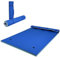 HOMASIS 270 x 180 cm Hamaca de agua para 3 – 5 personas, alfombra de natación enrollable de hasta 400 kg, alfombra de agua flotante de espuma XPE, hamaca de agua para mar, piscina y lago (azul, 270 x