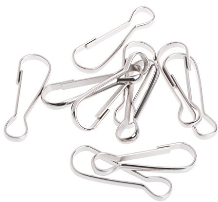 10-Piece Bird Toy Parts Stainless Steel Hooks For Hanging Parrot Feeder Toy Small Animal Tunnel Hammock Nest Bird Toys For Conures